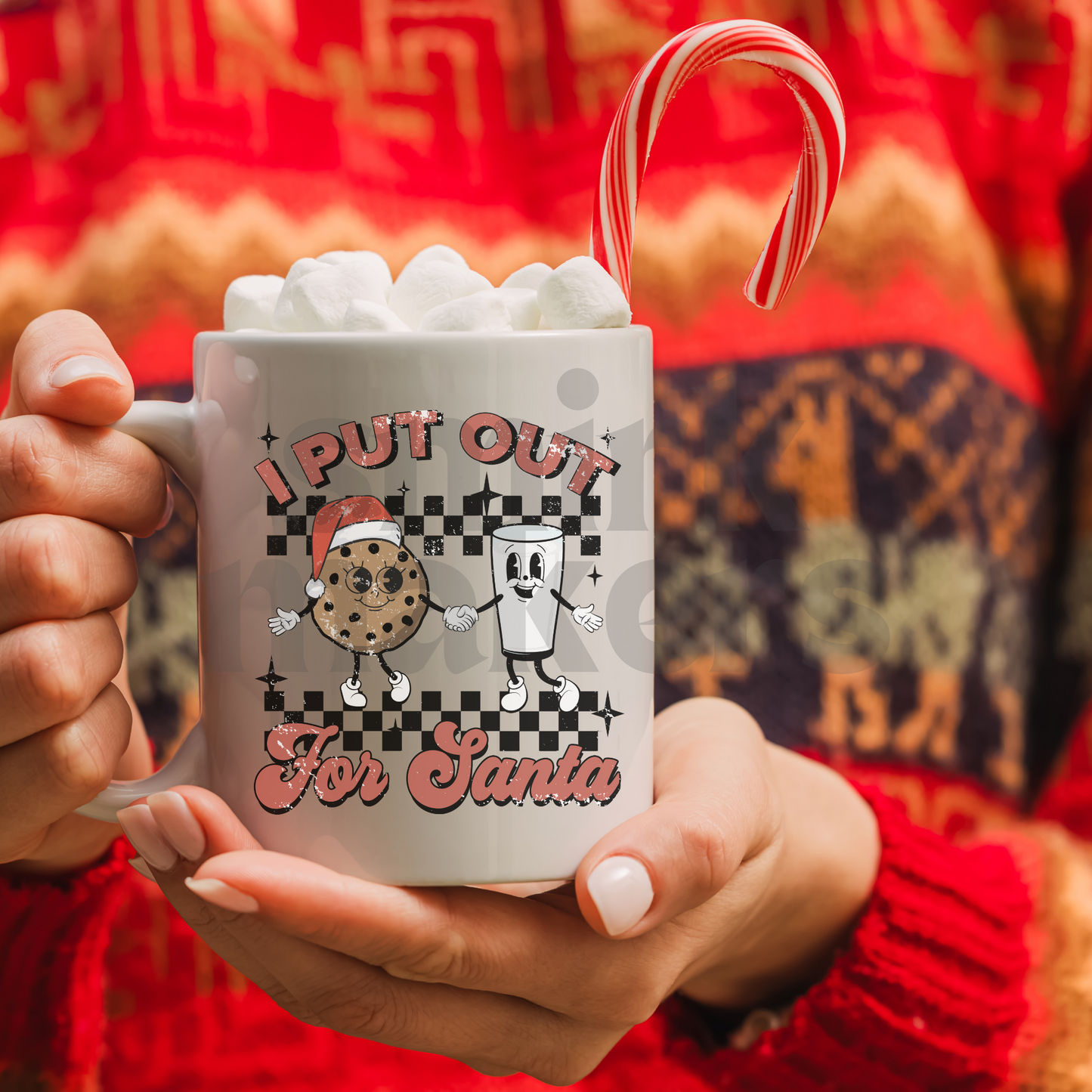 "I put out for Santa" funny 15oz Christmas mug.
