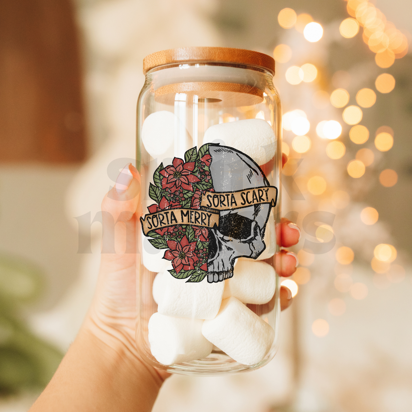 "Sorta Scary, Sorta Scary" 20oz Glass Can.