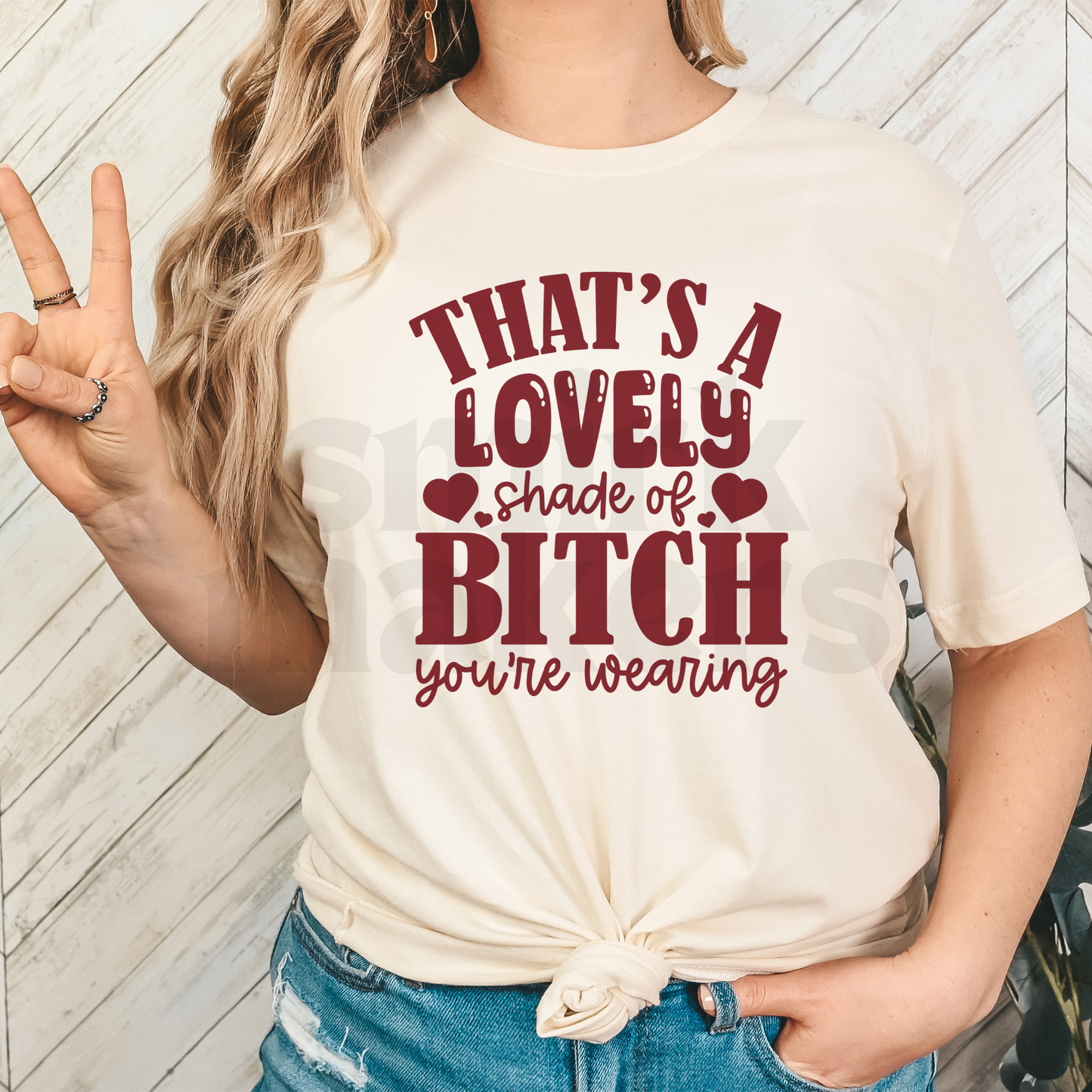 That's a lovely shade of Bitch Tee
