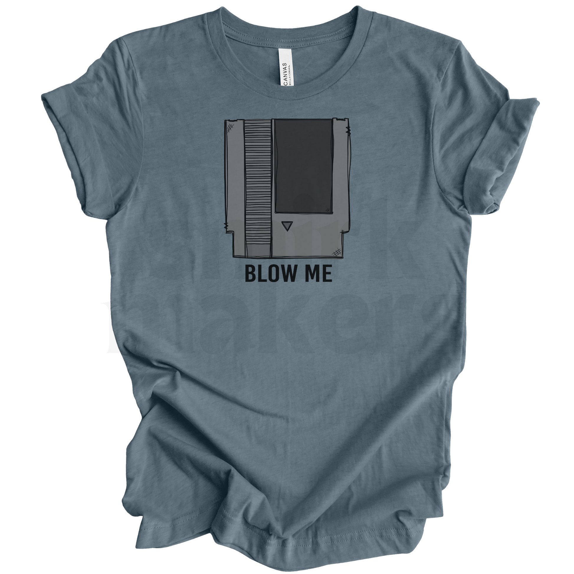 Blow Me - Blue Funny Graphic Tee